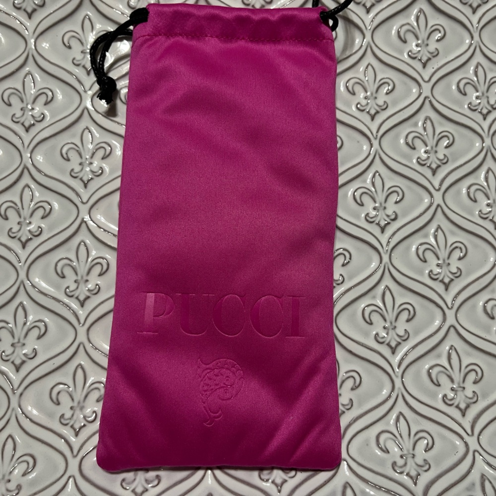 Pucci Pink Drawstring Pouch (Glasses not Included)